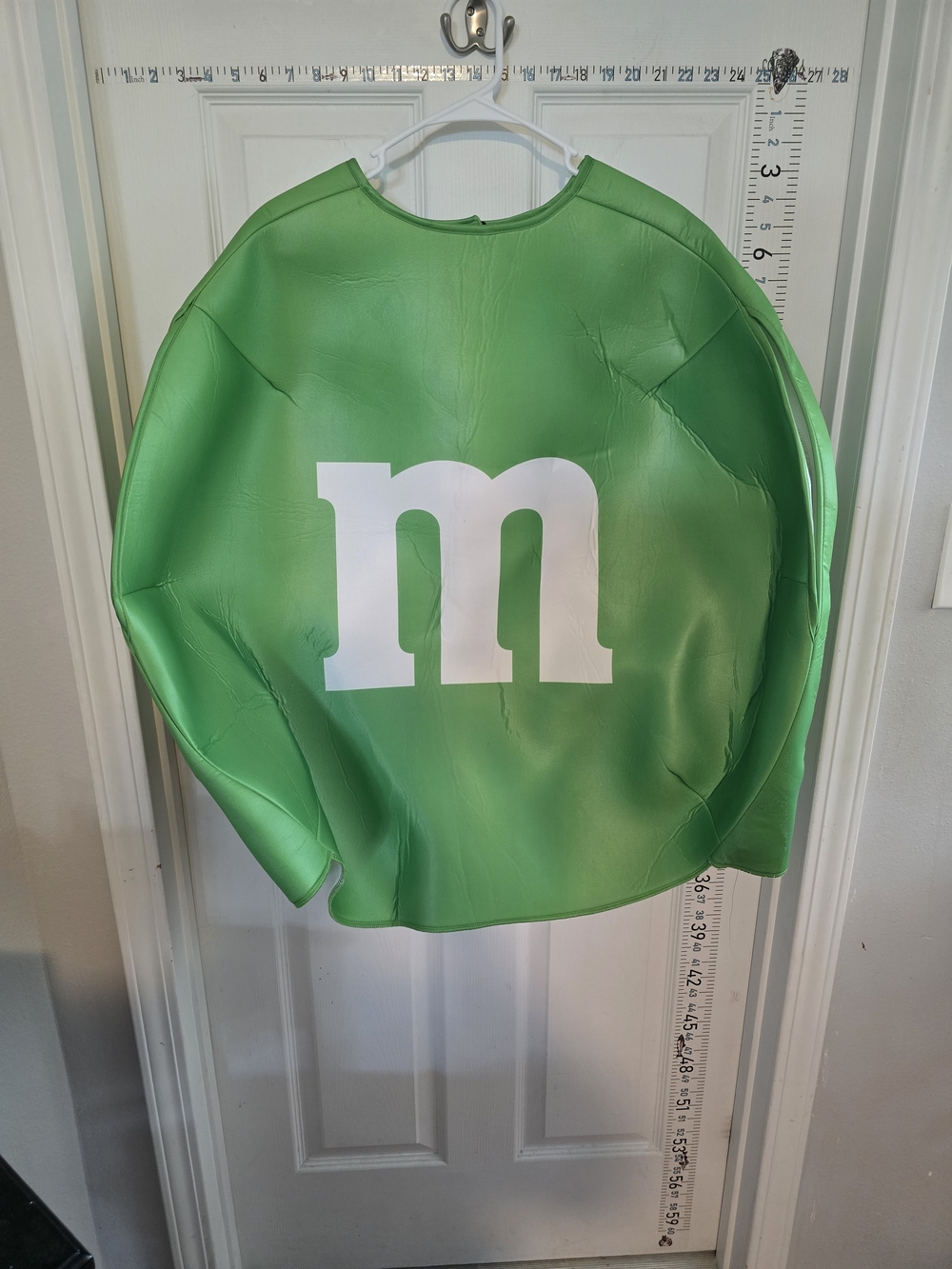M&M'S Green Hoodie-Style Costume Top with White 'm'